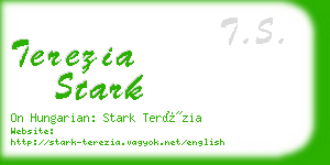 terezia stark business card
